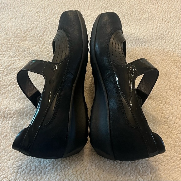 Drew Genoa Shoes Mary Jane Black Orthopedic Easy On Comfort Hookloop Sz 8 1/2 WW - Picture 9 of 10